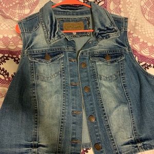 Brand new denim vest